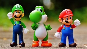 Mario Luigi et Yoshi heureux du marketing RH de leur entreprise