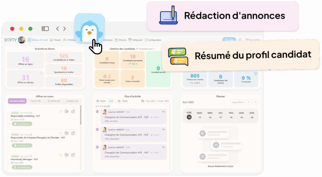 Améliorez votre processus de recrutement dans toutes ses étapes avec l'IA by Softy