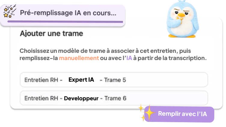Entretiens structuré trame IA