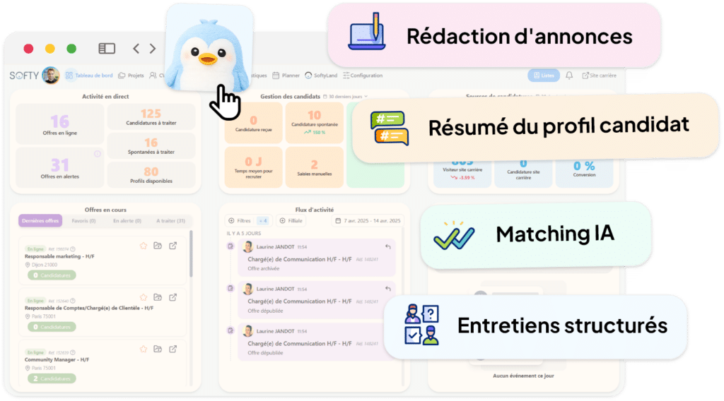 IA Softy logiciel de recrutement